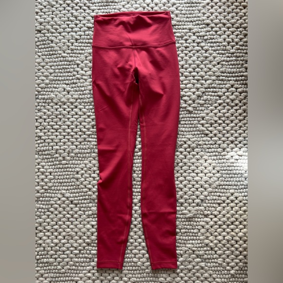 Lululemon Wunder Train High-Rise Tight 28' in Vintage Rose - Picture 4 of 5